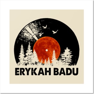 Erykah Name Record Music Forest Gift Posters and Art